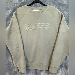 GUESS Men's Olive Crewneck Sweater XL